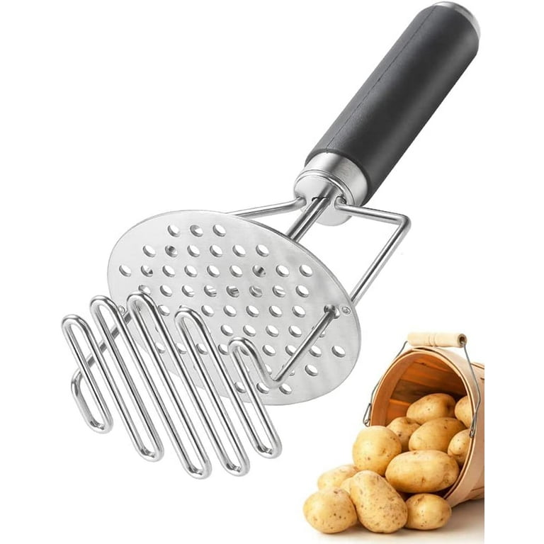 Potato Masher Stainless Steel, Potato Ricer, Potato Masher Hand, Masher  Kitchen Tool, Ricer for Mashed Motatoes, Dual-Press Design 