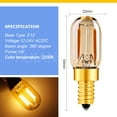 thumbnail image 5 of Ruiandsion E12 LED Bulbs, 12-24V AC/DC 1W 2200K Amber, Dimmable,for Chandelier Night Light Patio String Lights, 10-Pack, 5 of 9