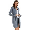thumbnail image 3 of Women Open Front Cardigan Sweaters Pockets Long Sleeve Shrugs, 3 of 5