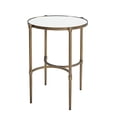 thumbnail image 2 of Oval Accent Table With Mirror Top And Antique Bronze Metal Base For Decorative Use Elegant Surface Decor, 2 of 2