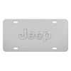 Pilot Automotive Jeep Logo License Plate, Chrome, Stainless Steel, 6" x 12"