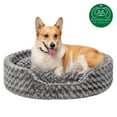 thumbnail image 4 of FurHaven Pet Products Ultra Plush Oval Pet Bed for Dogs & Cats - Gray, Extra Large, 4 of 10