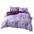 thumbnail image 3 of Inteprter Juego de ropa de cama de 3 uds., funda de edredón, funda de almohada, juego de ropa de cama de 3 uds., funda de edredón para Juegos de cama Violeta 200x230cm, 3 of 6