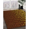 thumbnail image 3 of Ahgly Company Machine Washable Indoor Rectangle Transitional Maroon Red Area Rugs, 6' x 9', 3 of 7
