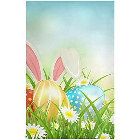

Bestwell 4 pieces Easter Eggs Kitchen Towel Super Soft Absorbent Hand Towel Tea Towel Tableware Cleaning Rag for Kitchen Home Hotel Beach Bathroom Gym