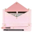 thumbnail image 3 of Colorful Handbag for Samsung Galaxy Tab S9 FE/S9, Folio Stand PU Leather Cover with Crossbody Strap & Handstrap with elastic, Multi-Card Slots Cash Pocket Pen Slot Envelope Case, Pink, 3 of 10