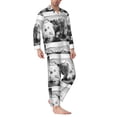 thumbnail image 2 of Naloa Yak Men’s Pajamas Set - Long Sleeve Button Down Sleep Shirt and Pajama Bottoms Sleepwear Set-Medium, 2 of 7