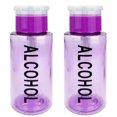 thumbnail image 1 of Pana High Quality 7oz Liquid Pump Dispenser With Alcohol Label - Purple (2 Bottles), 1 of 3
