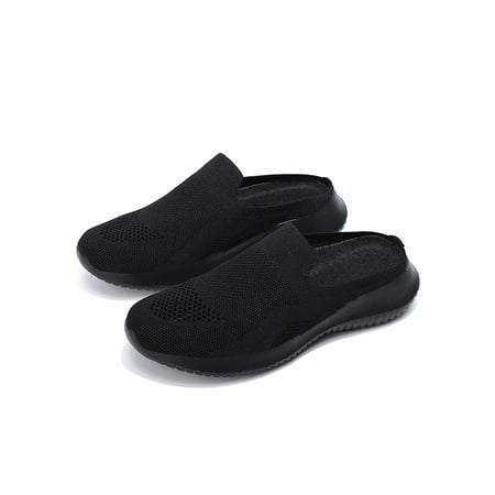 

UKAP Womens Mesh Breathable Casual Sneakers Clog Mule Ultra Lightweight Slip on Walking Shoes