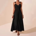 thumbnail image 2 of Bxsruta Womens Summer Maxi Dress V Neck Sleeveless Flowy Casual Long Sundresses, 2 of 8