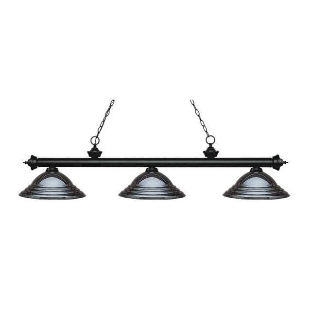 Z-Lite Riviera 3 Light Billiard Light in Matte Black
