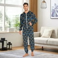 thumbnail image 3 of joogoo 3d Dragon Scales Blue Unisex Adults Onesies Pajamas Jumpsuits L, 3 of 7