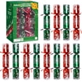 thumbnail image 1 of Galletas de Navidad, paquete de 12 recuerdos de fiesta de San Valent&iacute;n sin broche con sombrero de fiesta, broma y peque&ntilde;o regalo en el interior para Navidad, Acci&oacute;n de, 1 of 8