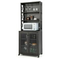 thumbnail image 1 of Giantex Armoire de Rangement pour Garde-Manger de Cuisine, Buffet Vaisselier Autoportant Style Ferme, 1 of 10