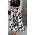 thumbnail image 3 of Vestido estampado de cuello redondo, 3 of 5