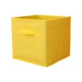 thumbnail image 1 of LWITHSZG Contenedores de tela para almacenamiento, caja de almacenamiento duradera de colores con asas, cestas de cubo plegables para el hogar, la habitación de los niños, el armario y la, 1 of 3