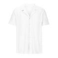 thumbnail image 3 of Dovford Men's Casual Button Down Shirts Short Sleeve Summer Shirts Wrinkle-Free Shirts Textured Beach Shirts, 3 of 5