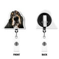 thumbnail image 2 of WIRESTER Set 2pcs Design Acrylic Key Card Holder Belt Clip Reel Id Badge Retractable - Basset Hound Dogs (S1), 2 of 6