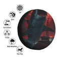 thumbnail image 4 of Naloa Red Moon Shark Sailboat PVC Leather Spare Tire Wheel Cover for Car Truck SUV Camper Trailer Universal Fit many size14 inch, 4 of 6