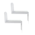 thumbnail image 4 of Atlantic Flex 22" Metal Floating Wall Shelf, Set of 2, White, 4 of 8