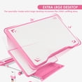 thumbnail image 3 of COSVALVE Height Adjustable Kids Study Desk & Chair Set Children School Girl Table Large Writing Board Desk with LED Lamp,Drawer,Bookstand(Pink), 3 of 24
