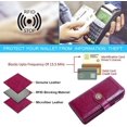 thumbnail image 3 of Cartera grande de piel para mujer, cartera grande para mujer, muchos compartimentos con 24 ranuras para tarjetas, cartera larga para mujer, protección RFID, 3 of 6