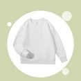 thumbnail image 4 of Dealovy Toddler Baby Girls Clothes Fall Winter Solid Color Basic Sweatshirt Kids Long Raglan Sleeve Pullover Sports Tops, 4 of 4