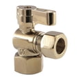 thumbnail image 1 of Kingston Brass KF4440PB 0.5 in. Fip x 0.5 in. OD Compression Angle Stop Valve, Polished Brass, 1 of 1