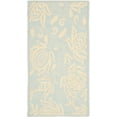 thumbnail image 2 of Safavieh Courtyard Bryanna Floral Indoor/Outdoor Area Rug, Aqua/Cream, 2'7" x 5', 2 of 9
