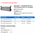 thumbnail image 2 of Intercooler 1 - Compatible with 2011 - 2015 Chevy Cruze 1.4L 4-Cylinder 2012 2013 2014, 2 of 2