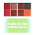 thumbnail image 1 of Pisexur Belleza Maquillaje Disco de ojos de 8 colores en crema, brillo facial, contorno de alto brillo, iluminador facial de 8 tonos, brillo rosa cobre, efecto luminoso cospara mujeres y hombres, 1 of 2
