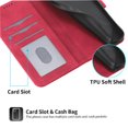 thumbnail image 4 of Funda Tipo Billetera para Samsung Galaxy A37 5G Carcasa Abatible con Porta Tarjetas, Bolsillo para Efectivo, Soporte Ajustable, Cierre Magnético y Correa de Muñeca Rojo, 4 of 6