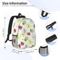 thumbnail image 5 of Rateoe Insects Pattern Student Backpack Water-resistant Backpack 15-inch Laptop Backpack Lightweight Adjustable School Backpack, 5 of 6