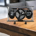 thumbnail image 1 of Flip Desk Clock, Airplane Flip Clock with Timing, Reminder, Automatic Time Adjustment, Retro Aircraft Mechanical Desk Clock for Office, Flip Clock Retro Flip Down Clock, 1 of 7