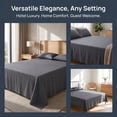 thumbnail image 3 of REGALWOVEN Microfiber Bed Sheet, Breathable Flat Sheet,  Bedding for Bedroom Light Gray 90x102in, 3 of 5
