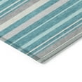 thumbnail image 4 of Addison Rugs Chantille Indoor/Outdoor Transitional Stripes Teal Washable Rectangle Rug, 3' x 5', 4 of 6