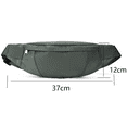 thumbnail image 2 of Waist Bag With Adjustable Strap, Waterproof Lightweight For Sport Gym Workout Travel Work Commuting, 2 of 5