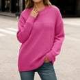 thumbnail image 2 of Winter Sweaters for Women Winter Knitted Pullover Sweater Soft Cozy Warm Long Sleeve Round Neck Elegant Casual Blouse Loose Fit Comfortable Daily Wear Fall Fashion Christmas Sweaters, 2 of 5