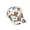 1-White1475, variant on Oiyii Toddler Boys Snap‑Fit Baseball Hats Vehicle Printed Sport Back‑To‑School Baseball Caps, White