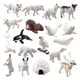 thumbnail image 2 of 18 piezas modelo de animal ártico estatuas en miniatura juguetes decoración de estantería, 2 of 9