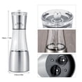 thumbnail image 2 of 2 in 1 Salt Pepper Grinder Set,Stainless Steel Manual Dual Salt Pepper Shakers Spices Mill Kitchen Cooking Tools Accessory,6.8X19cm/2.68x7.48in, 2 of 9