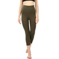thumbnail image 2 of KOGMO Women's Active Seemless Capri Leggings with High Diamond Shaped Band 3pc, 2 of 4