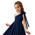 thumbnail image 4 of MEZZALL Girls Sleeveless Dresses Floral Printed A-Line Dress Casual Summer For Toddler Kids Party Wear Solid Color Cozy Sundress, 4 of 5