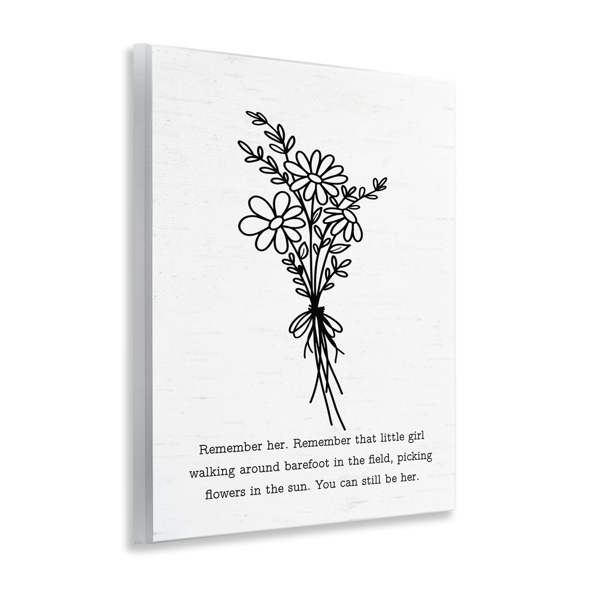 Stupell Industries You Can Still Be Her Plants & Flowers Painting Unframed Art Print Wall Art, 11 x 14