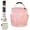 Pink, variant on 17L Cleaning Caddy with Handle, 4.5 Gallon Cleaning Supply Caddy, Foldable Organizer with 6 Pockets, for Tools, Towels, and Outdoor or Bathroom Storage