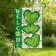 thumbnail image 4 of Decoraciones para el Día de San Patricio, Accesorios para el Día de San Patricio, Regalos para el Día de San Patricio. Bandera de jardín de doble cara con diseño de "Feliz Día de San Patricio", bander, 4 of 6