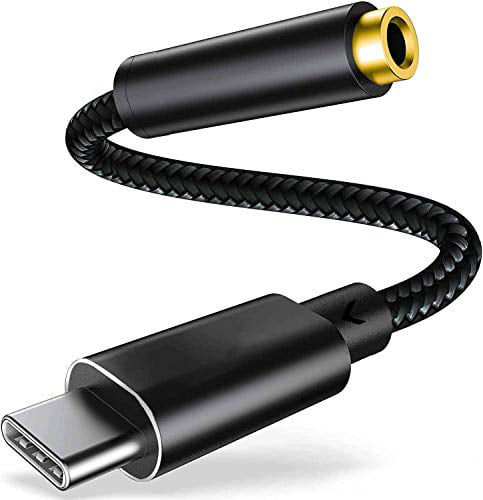 to 3.5mm Headphone Jack Audio Converter and Charger Adapter Dongle Cable Compatible with Samsung Galaxy S21 Ultra USB-C 6.8-inch Dual Type-C