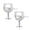 Silver, variant on Women Hollow Wine Glass Cubic Zirconia Ear Stud Earrings Jewelry-Rose Gold