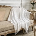 thumbnail image 5 of ZGRBOU Knit Shawl Wrap for Women Elegant Fringe Knitted Poncho Hollow Out Long Cardigan Cape Beach Vacasion Outfits, 5 of 5