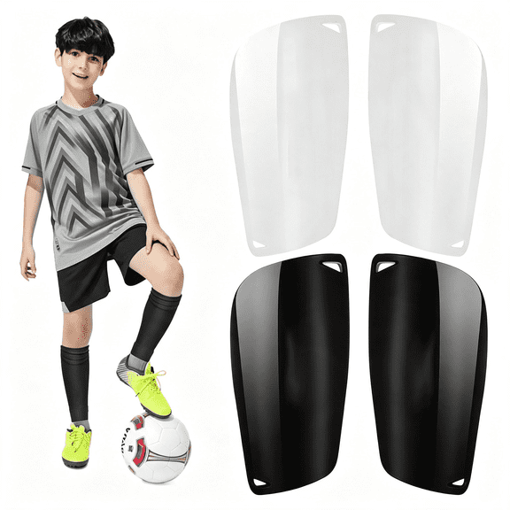 BESTSKY 2 Pair Soccer Shin Guards Kids Youth,Shin Pads for 3-15 Years Old Boys and Girls Football Games Cushion Protection Reduce Shocks and Injuries Lightweight Equipment